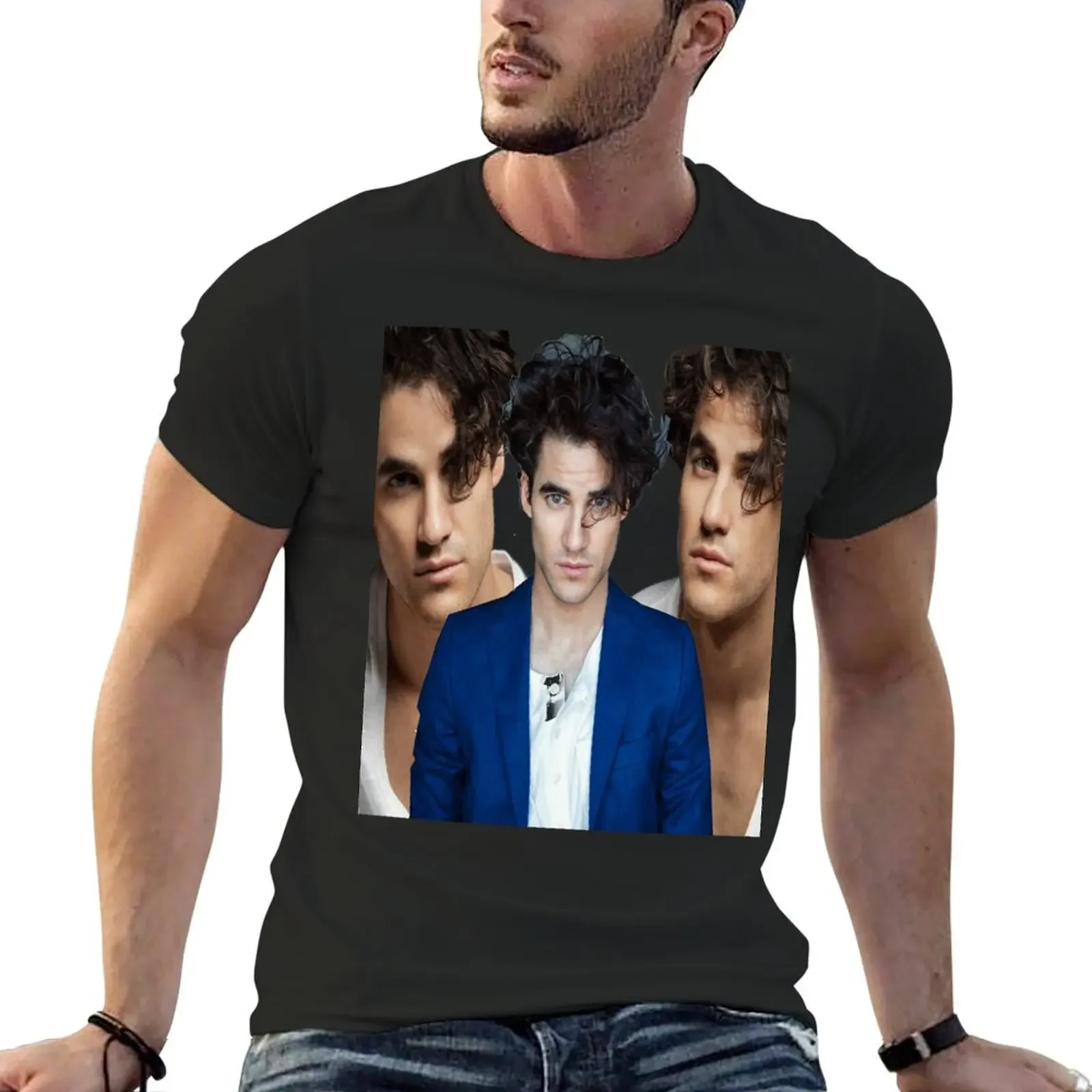 Darren Criss T-Shirt boys animal print tops anime figures clothing for men