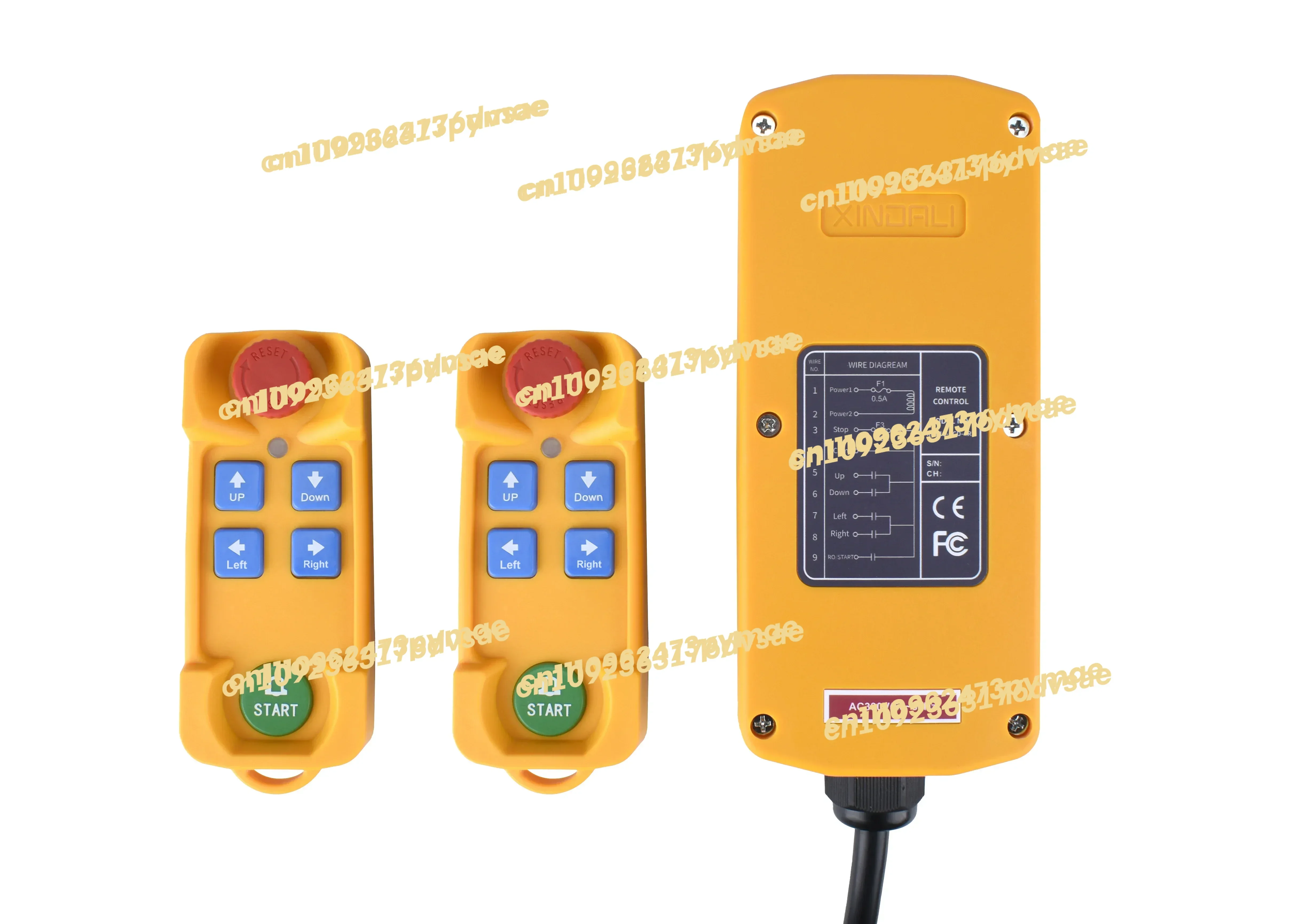 NEW XDL19-F21-4 435mhz AC380V waterproof Chargeable wireless remote control electric hoist industrial wireless remote controls