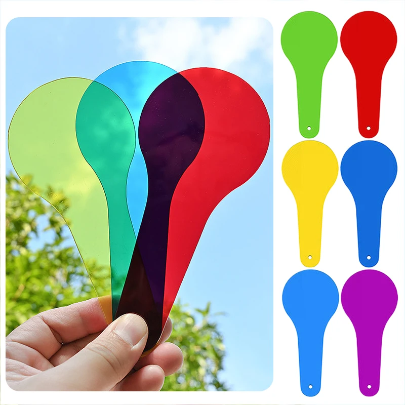1/2set Assorted Color See-Through Sheets – for Overhead Projection DIY Staining Art and Visual Perception Training Reusable TMZ