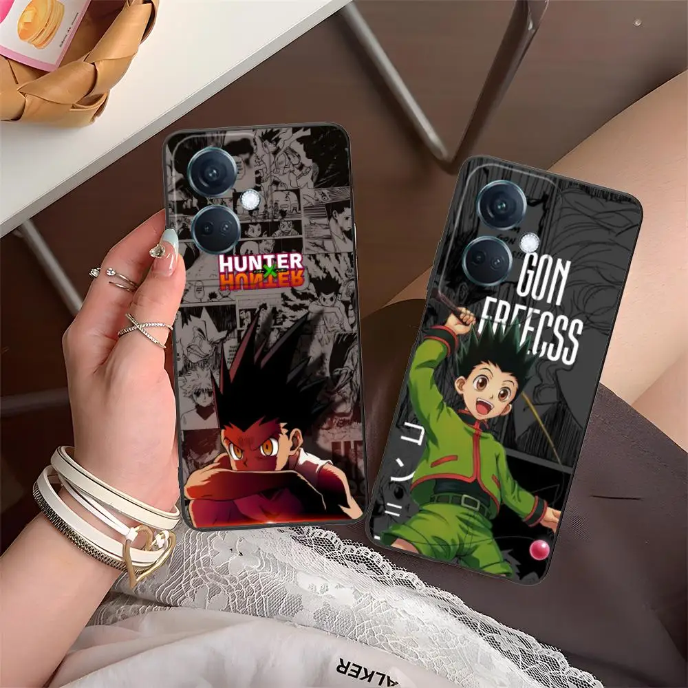 هنتر غون قضية الهاتف الخليوي المحمول ل ممن لهم رينو 14 13 12 11 10 9 8 7 6 5 F T Pro 5G غطاء الطباعة الملونة فاخرة جميلة #4