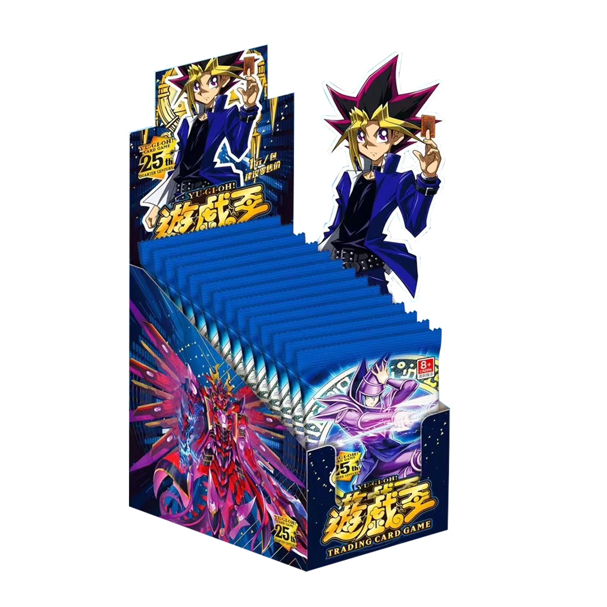 Nowe karty kolekcjonerskie Bandai Yu-Gi-Oh Figurki anime Niebieskie oczy Biały smok Karty egipskie Trzy iluzoryczne bogowie Karta YuGiOh