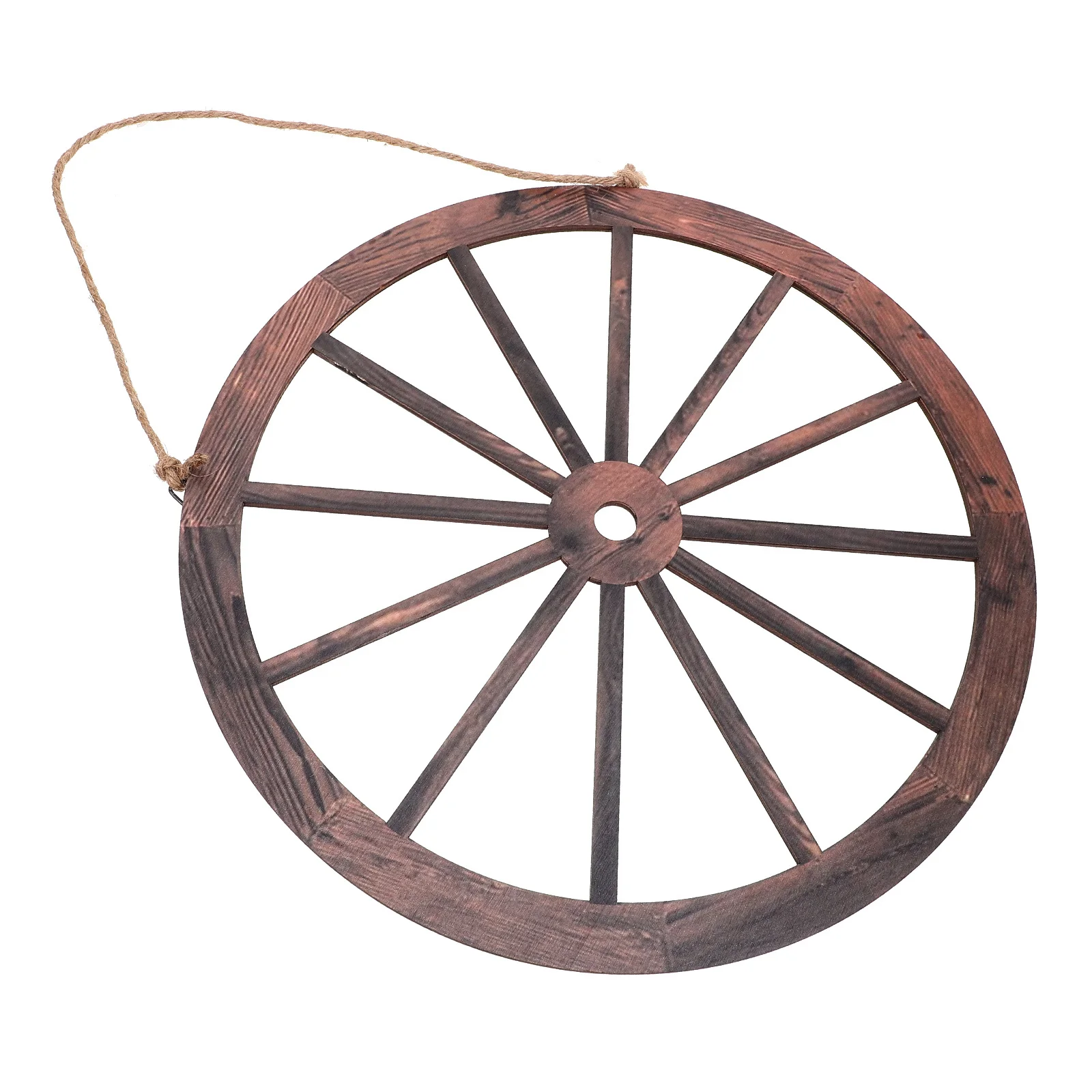 

Wooden Wagon Wheel Wall Decor Rustic Vintage Wall Hanging Home Garden Office Art Wooden Craft Wheel Decor Housewarming Gift
