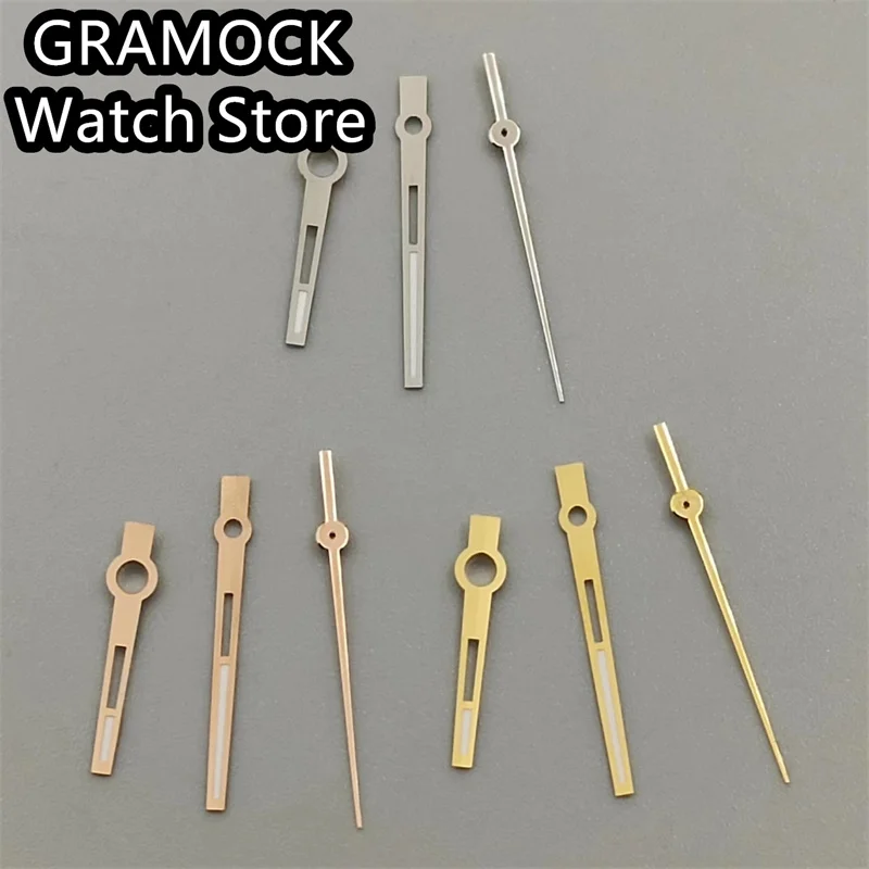 GRAMOCK Watch Hands Silver Rose gold Gold Hands Green Luminous Hands Fit NH34 NH35 NH36 NH38 NH39 NH70 NH72 Movement