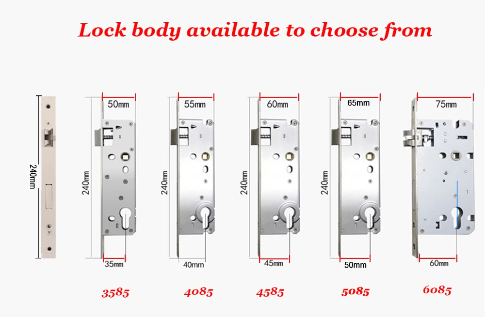 

Mortise for Mechanical lock only