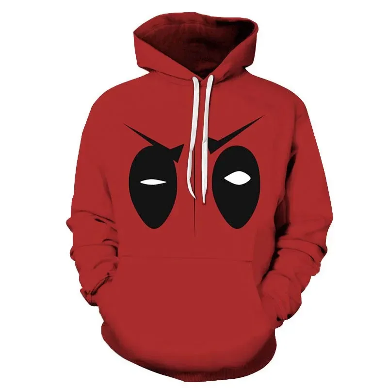 

Sky03 Men Deadpool Sweatshirt Superhero Cosplay Costume Red Hoodie Street Personality Pullover Adult Winter 3D Print Christ55Hu%