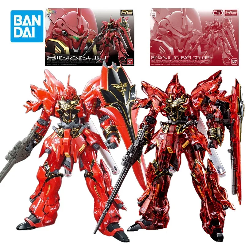 

Фигурки BANDAI RG MSN-06S SINANJU (обычное издание/прозрачный цвет) Мобильный костюм Gundam Build Fighters Комплект модели аниме