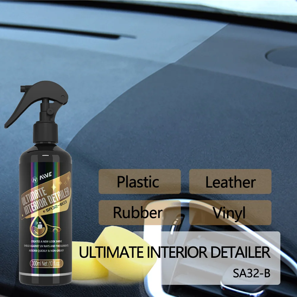 AIVC Plastic Restorer Interior Detailer Car Leather Renovator Polish Cleaner Conditioner Coating  Quick Coat for Auto Protect