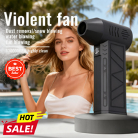2026 NEW Handheld Air Blower 130000RPM Mini Turbo Jet Fan with  for Car PC Case Keyboard Pet Hair Barbecue Cleaning