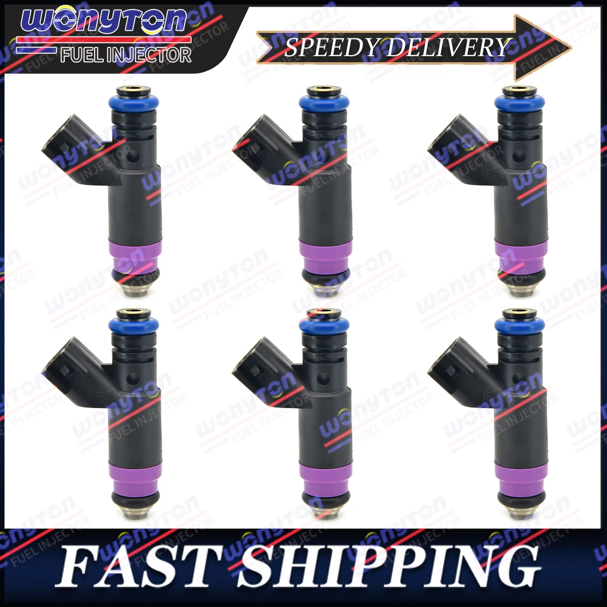 

6Pcs 04591657AA Fuel Injector FOR Dodge Intrepid Chrysler Concord 2.7L V6 FJ456