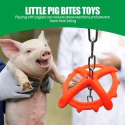 Piglet Biting Toy Piglet Inducing and Weaning Toy Nursery Pig Fighting Prevention Toy Equipment for Pigs