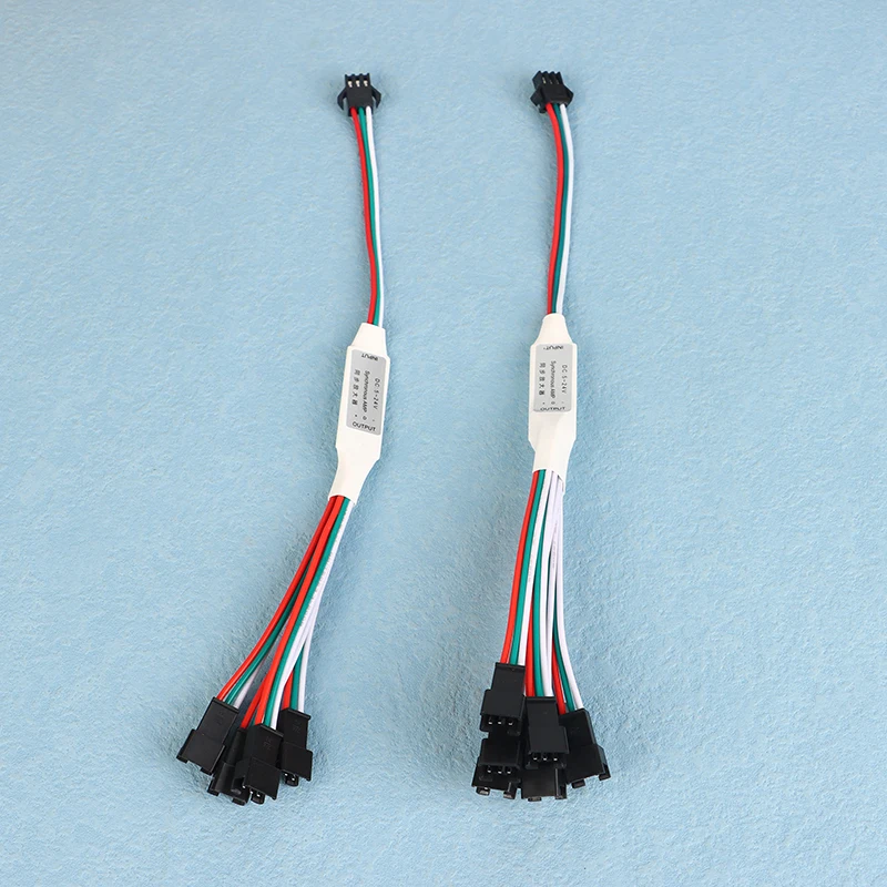 ミニttl信号増幅器,ws2811,ws2812b,3ピン,アドレス指定可能なrgb,LEDストリップ,ストリングモジュール,1〜4, 8,dc 5-24v