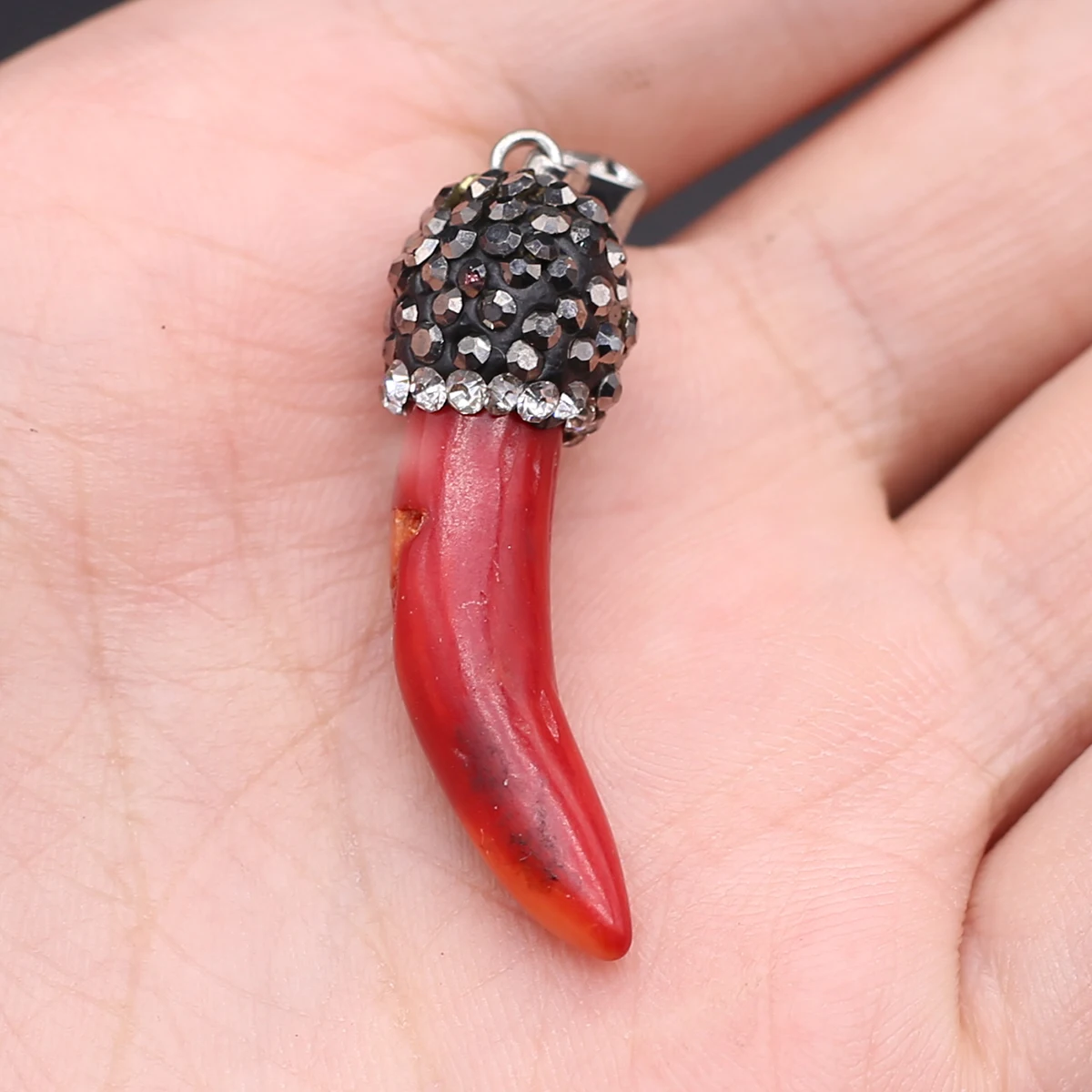 Natural Sea Bamboo Coral Pendant Irregular Pepper Exquisite Charm for Jewelry Making Diy Necklace Bracelet Earring Accessories
