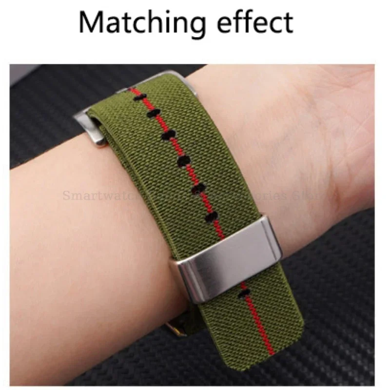 Nylon Watch Band 18mm 20mm 22mm 24mm Bracelet Replacement Accessories for Men Women Sport Quick Release Wrist Band Braided Belt