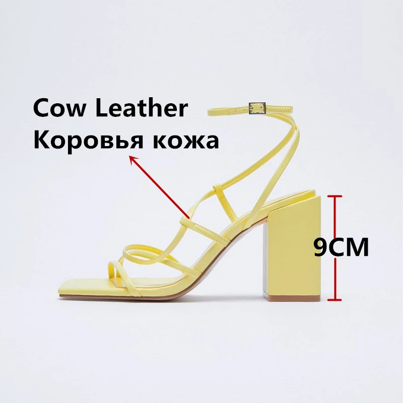 FEDONAS Fashion Women Sandals Genuine Leather Thick High Heels Party Wedding Shoes Woman Prom Pumps Plus Size Sandals