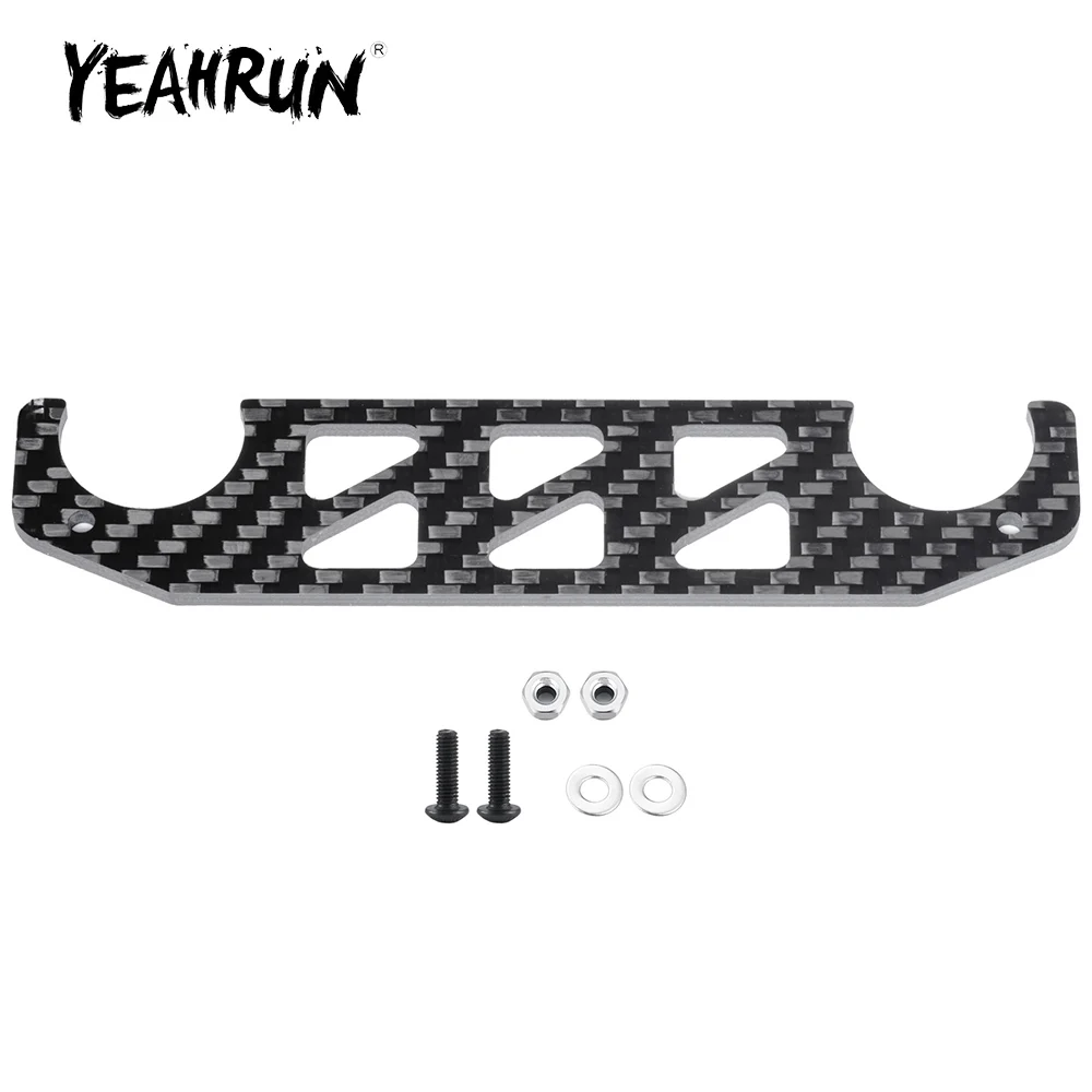 YEAHRUN – plaque de Support de châssis avant en Fiber de carbone, pour boîte à déjeuner Tamiya 1/12 RC Monster Truck, pièces de mise à niveau, accessoires