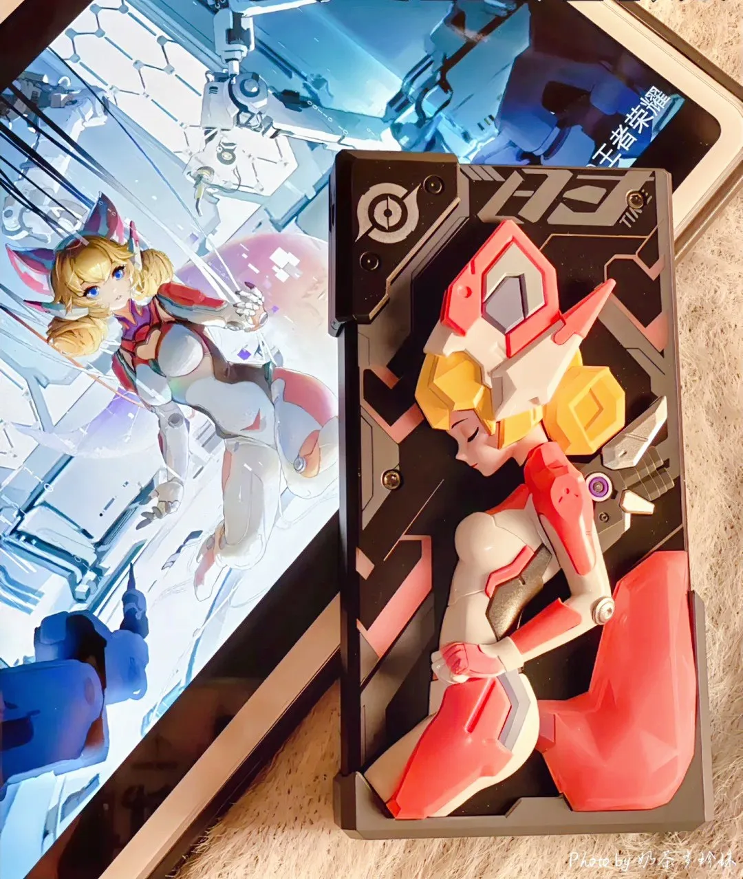 THE LAB E-Model Crane Da Ji Mecha Mobile Power Bank 10000mah Assemble Luminous 22.5W Fast Charge Power Supplyer for Girl