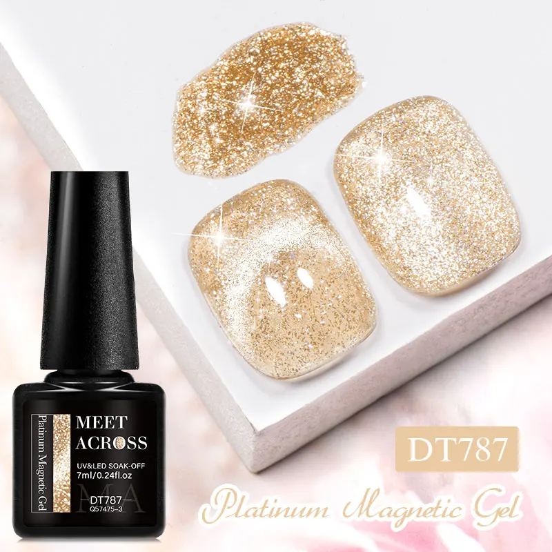 140 Kleuren Kat Magnetische Nagel Gel Polish 7 ml Fonkelende Holografische Galaxy LED UV Losweken Magnetische Gel Polish voor thuis Salon Gebruik