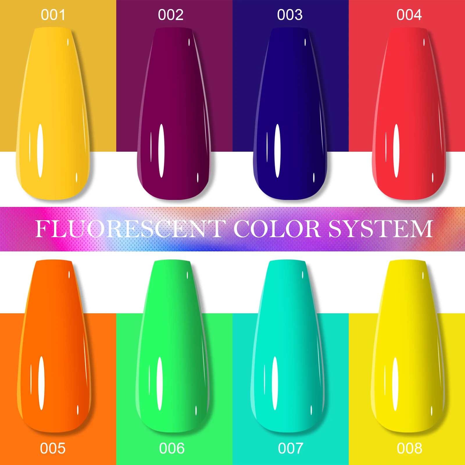 طلاء أظافر جيل متوهج في الظلام نيون نيون ، جل بإضاءة الأشعة فوق البنفسجية ، ورنيش شبه دائم ، قابل للإزالة ، أدوات تزيين الأظافر بنفسك ،