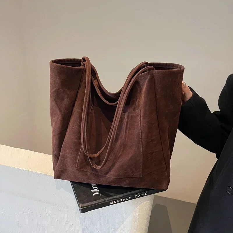 Sac rétro pour femmes, sac porté à l'initiative polyvalent de grande capacité, sac de travail décontracté commConsulTote, nouvelle collection automne et hiver 2024