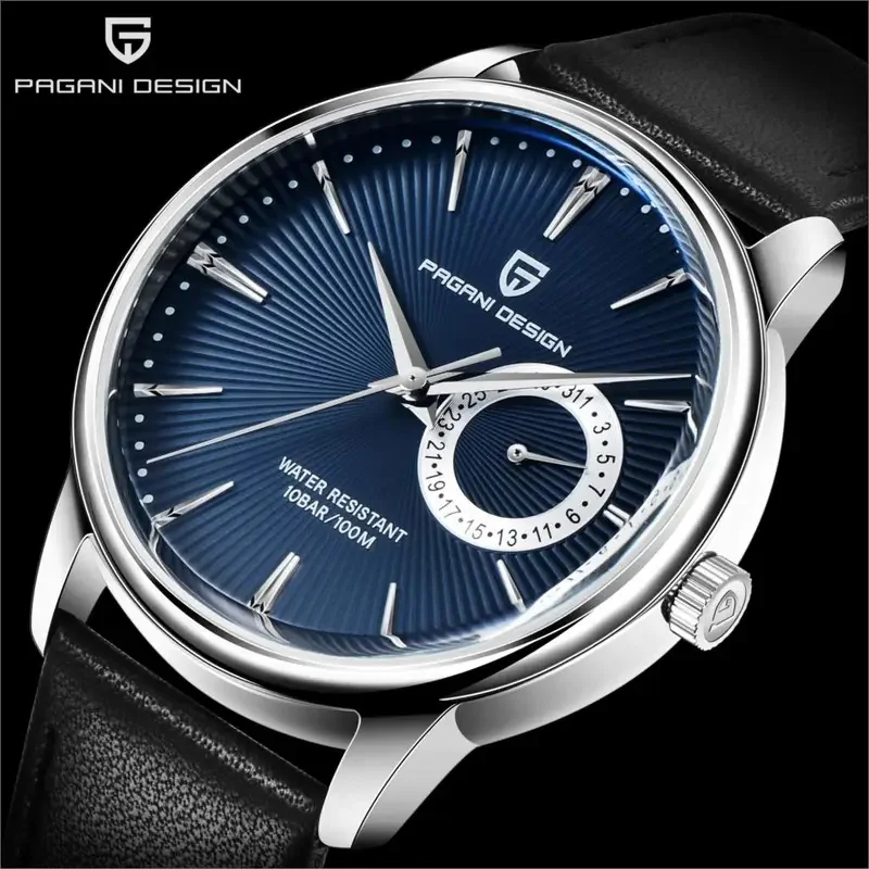 pagani-design-pd-1654-men-quartz-watch-japan-seiko-vh65-movement-genuine-leather-strap-100m-waterproof-sunburst-dial-wristwatch