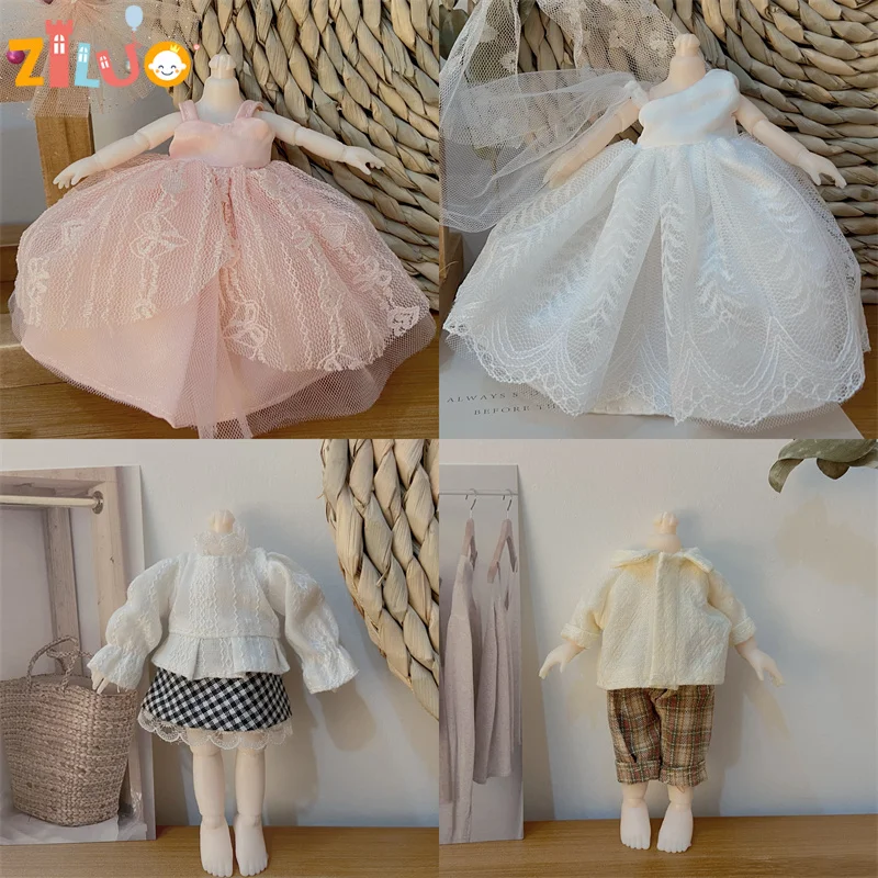 16-17cm BJD Doll Clothes for Boys Girls Princess Dress up Cute Doll Clothes Kids Birthday Gifts Children's Toys