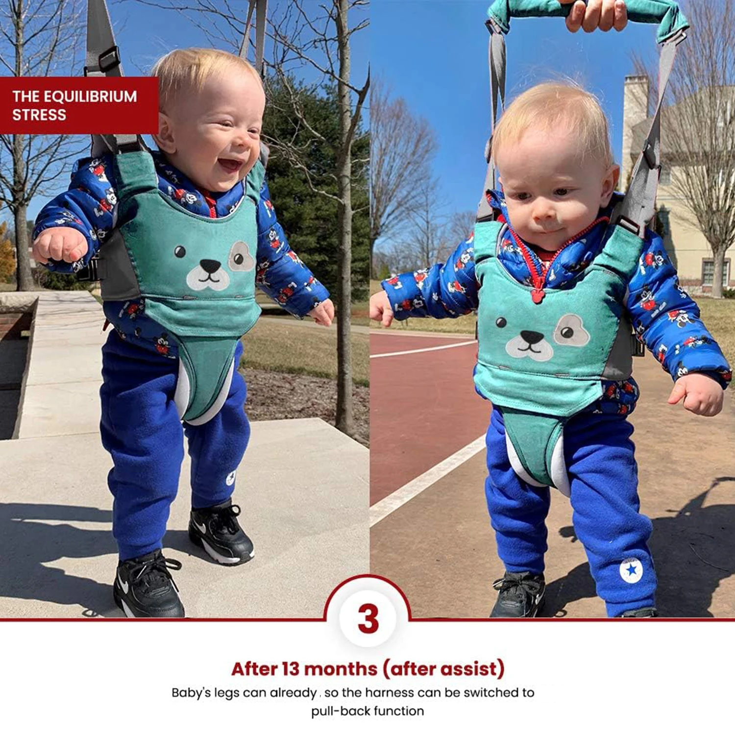 Baby Walking Belt - Handheld Children's Walking Assistant - Walking Assistance Belt - Children's Learning and Walking Assistance
