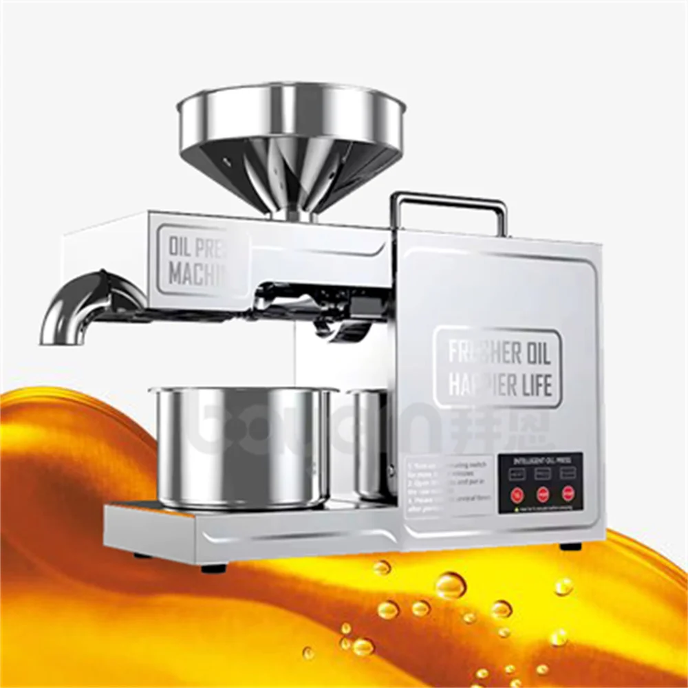 Groundnut Oil Extraction Pressing Machine Oil Making Processing Machine Oil Pressers Mill for Home Use