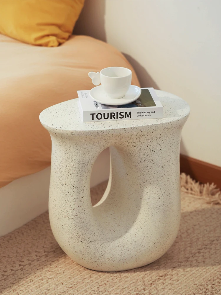 

Bedside Table Creative Cream Style Small Side Table Luxury Living Room Sofa Side Coffee Tables Bedroom Auxiliary Home Furniture