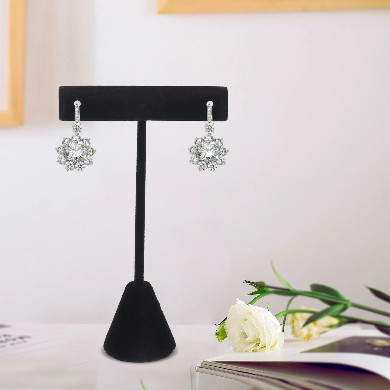 

4Pcs Earrings Stand Durable Ear Studs Display Rack Practical Home Jewelry Organizer Shelf Earring Stand Home Earring Organizer