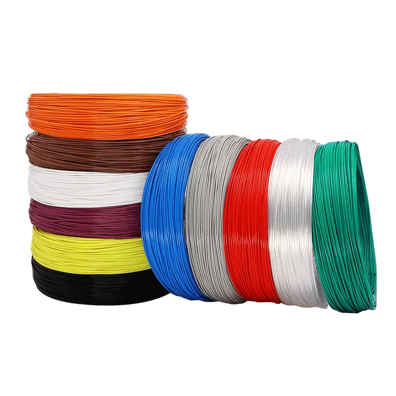 5m FEP Insulated Silver Plated Wires 30/28AWG Sq 0.12/0.2/0.35/0.5/1/1.5/2/2.5/4/6/10mm HiFi Signal Electric Line Copper Cables