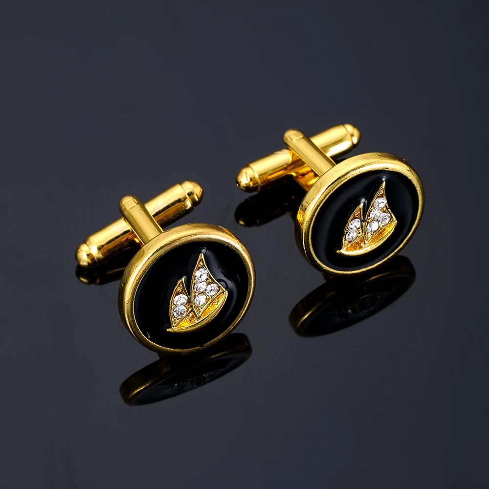 Persönlichkeit Segelboote Mond Goldene Kristall Manschettenknöpfe Rotwein Und Tasse Kamera Figur Hülse Taste Für Herren Hemd Schmuck – Detail 8
