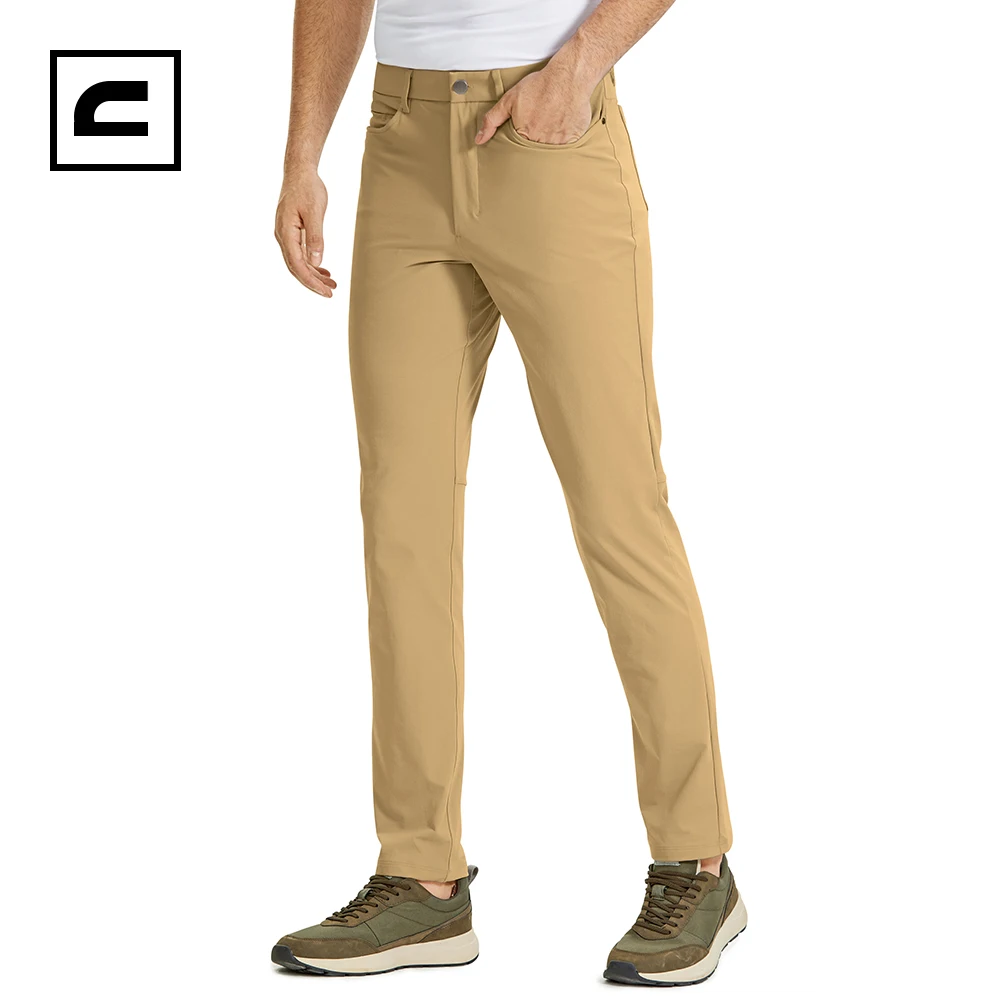 CRZ YOGA Bequeme Herren-Golfhose für den ganzen Tag mit 5 Taschen – 76,2 cm, schnell trocknende, leichte, lässige Arbeits-Stretchhose