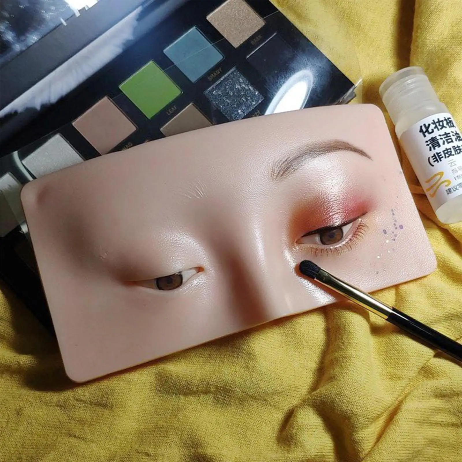 Practice Board Realistic Reusable Eye Makeup for Cosmetologist Beginner Beautician