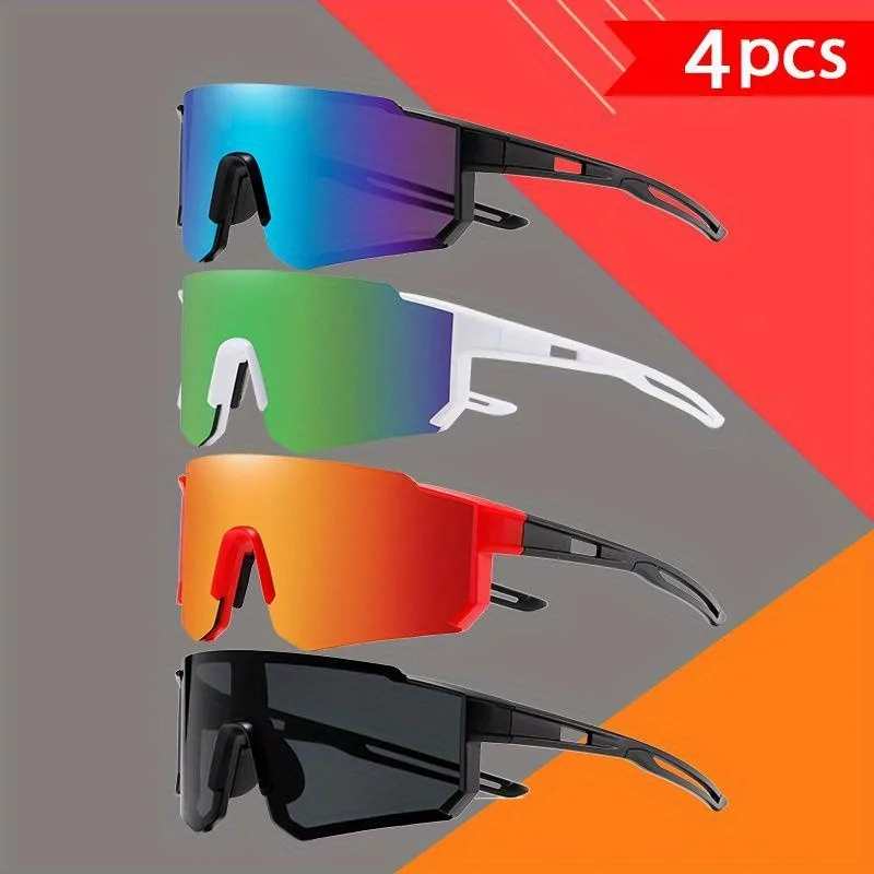 مجموعة مكونة من 4 قطع من نظارات عصرية حالمة بتصميم رائع للغاية للجنسين مناسبة للاستخدام اليومي ومطابقة اختيار الهدايا المثالي #2