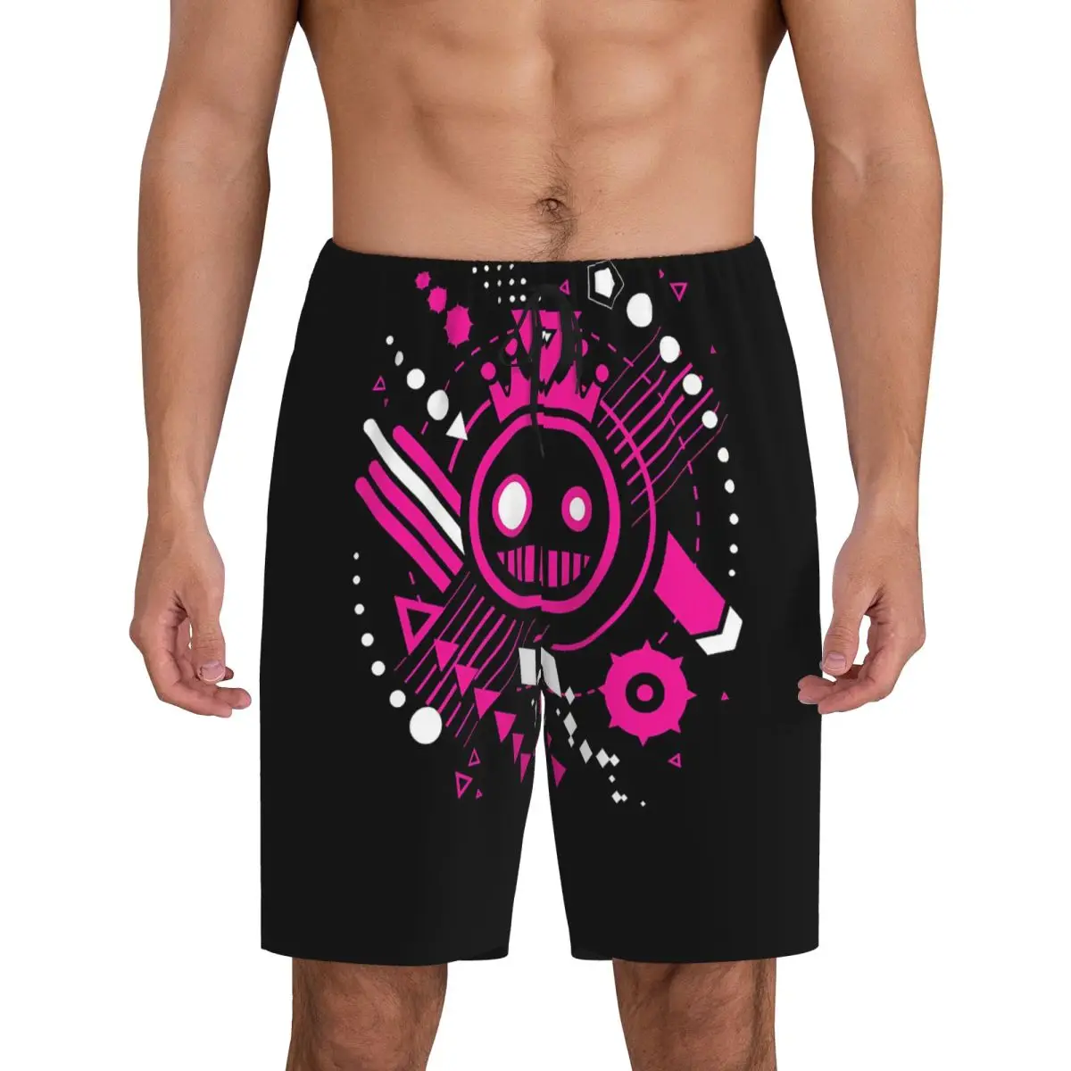 

Мужские короткие пижамные шорты Custom Just Shapes And Beats Blixer для сна и отдыха