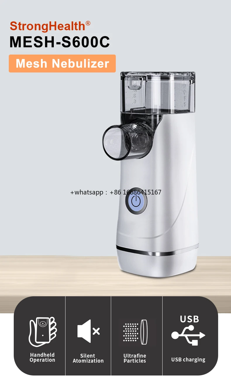 Home Use Inhaler Mesh Ultrasonic Small Size Diffuser Portable Nebulizer Machine For Liquid Medicine