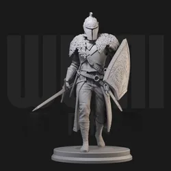 1/24 Scale Resin Figure Assembly Model Kit Ancient Dark Knight Boy Hobby Miniature Unassembled and Unpainted 3D printing