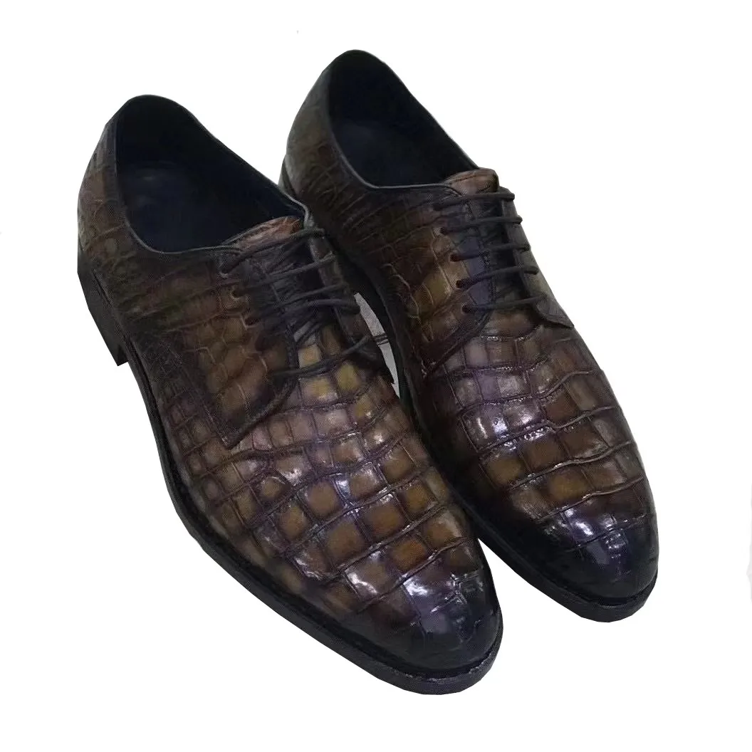 yingshang new men dress shoes male formal shoes crocodile shoes male wedding fashion