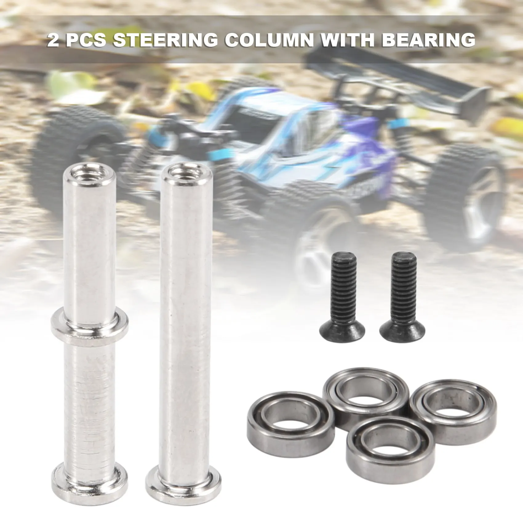 YSUN-2 pièces colonne de direction avec roulement pour Wltoys 144001 144010 124016 124017 124019 RC pièces de mise à niveau de voiture accessoires