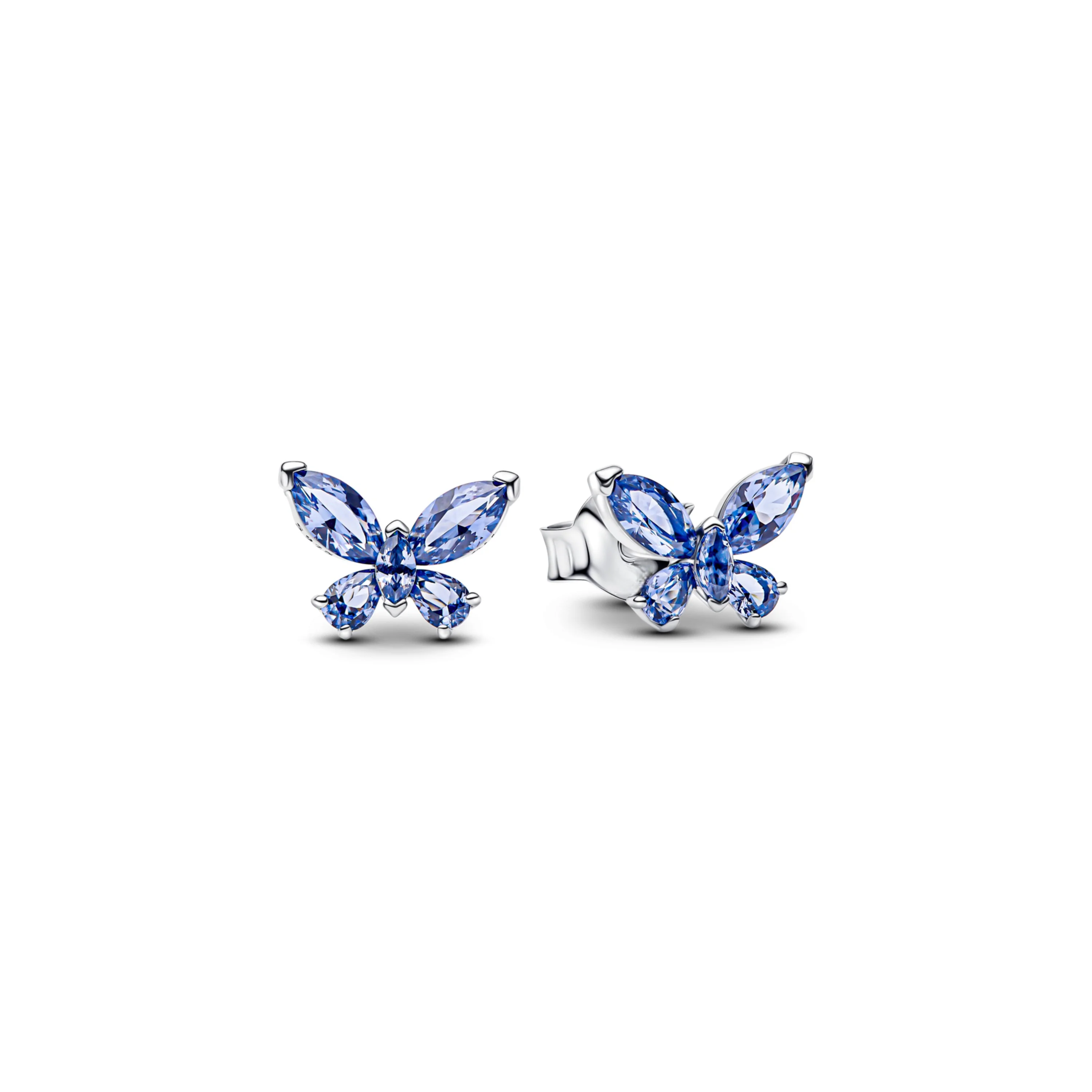 Original 925 Sterling Silver Charms Pendant Blue Bow Set