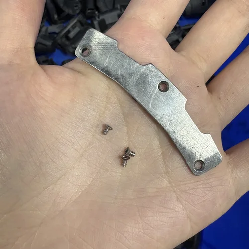 Imagen 2 del producto Para GARMIN Vector 3/Vector 3S carcasa de Pedal placa de Metal con tornillos-Kit de reparación de medidor de potencia de bicicleta-reemplazo