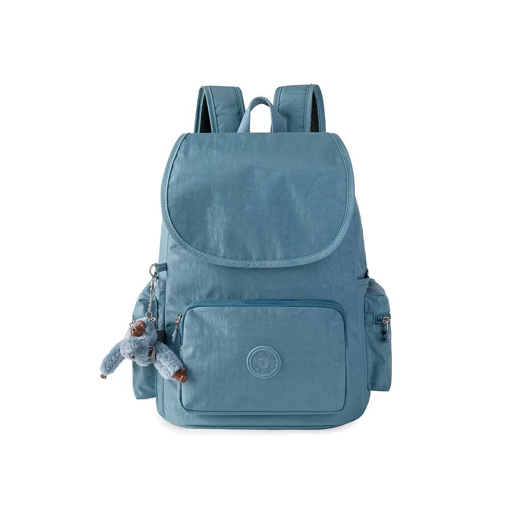Ladies Lightweight Large Capacity Casual Backpack Spine Protection Double Shoulder Bag Simple Fashion Style Nylon Material fo...