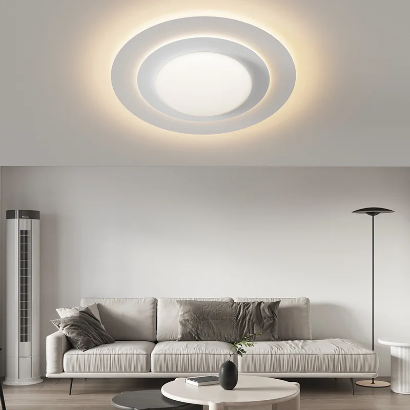 

Modern Round LED Ceiling Chandelier Lights for Living Room Study Ripple Shape Nordic Home Deco Lustre salon Bedroom Ceiling Lamp