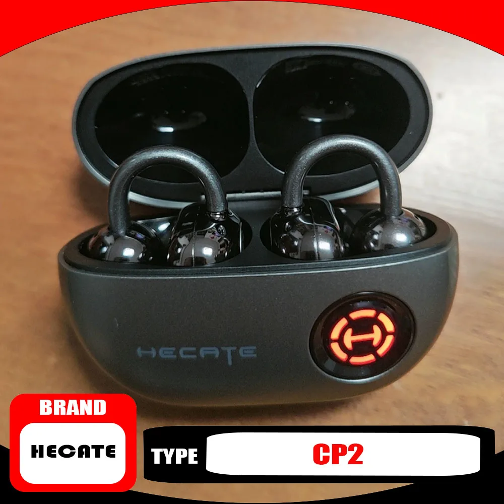 EDIFIER HECATE CP2 Wireless Bluetooth Gaming Earbuds Unique Bone Conduction AI Noise Reduction IPX4 Waterproof Clip Headphones