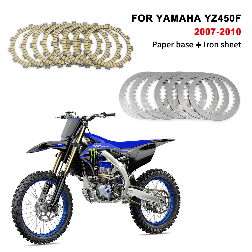 

Clutch Friction Disc Plate Kit For YAMAHA YZ450F 2007-2010 YZ450FX 2016-2018 YZ450 F FX 5TA-16321-00-00