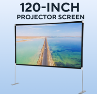 Mini Projector Portable Mini 17 to 32in 1920x1080 Resolution Large Screen Projector for Home Outdoor Theater Movie 110‑240V