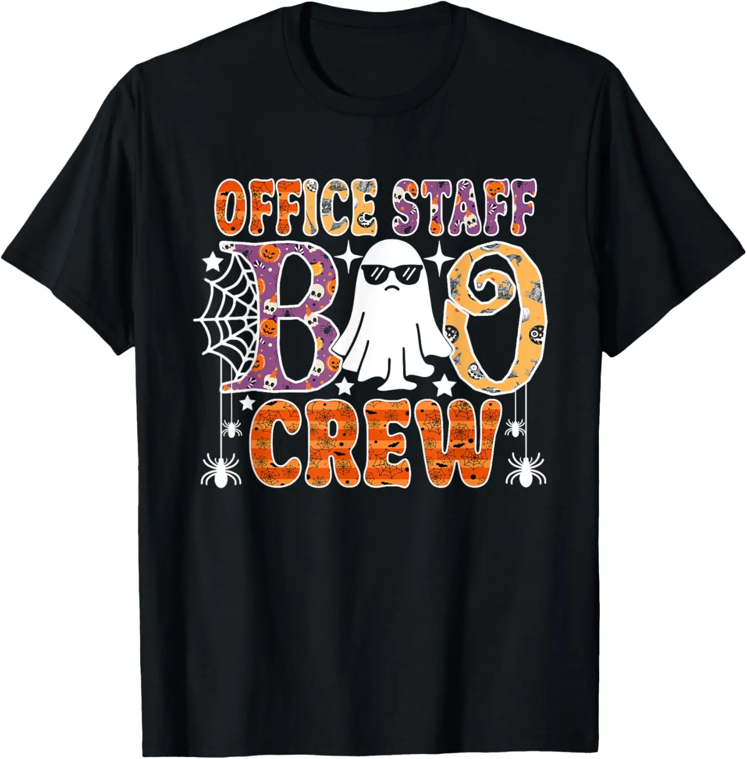 Office Staff Boo Crew Cute Ghost Halloween Costume T-Shirt