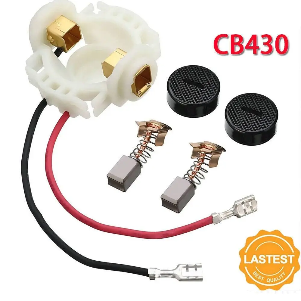 5pcs/Set Durable Carbon Brush Holder Kit Plastic Tool Accessories Brush Holder + Caps Metal for Makita BGA450 BGA452 DGA452