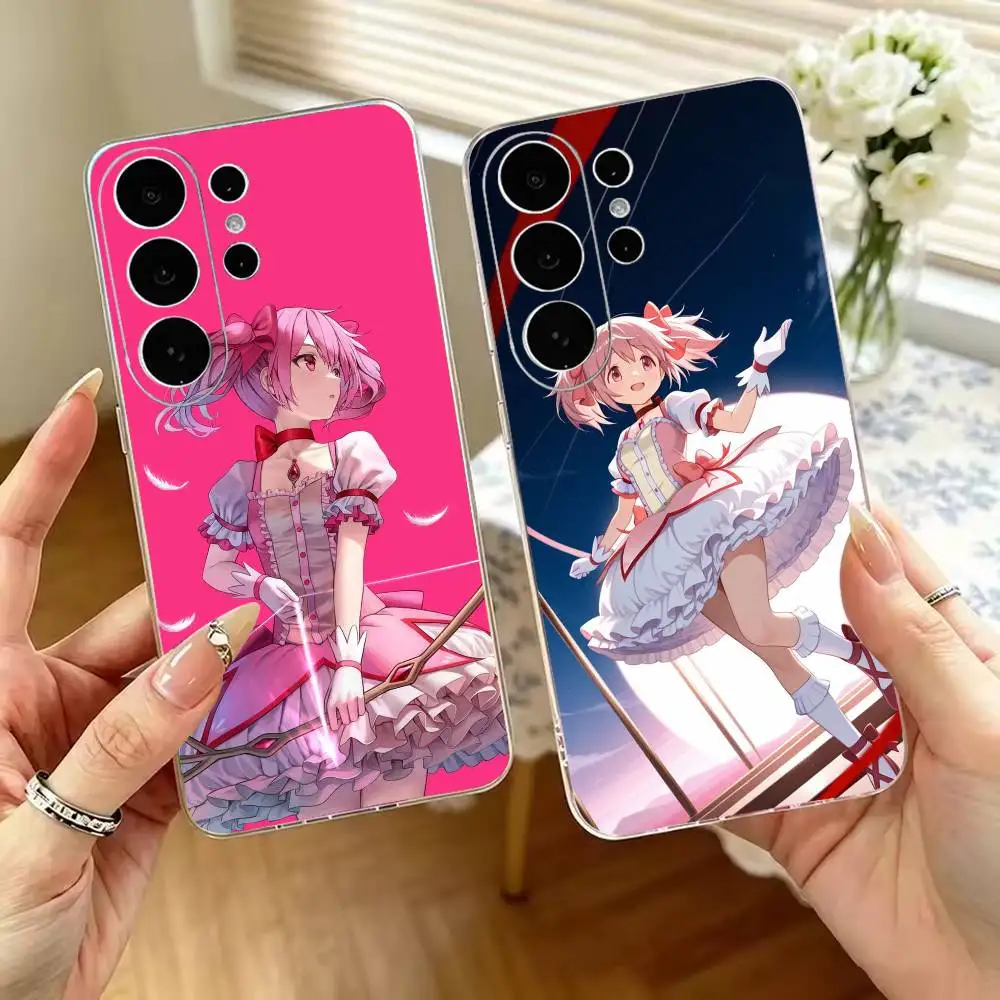 Puella-A Magi Madoka Magica  Transparent Phone Case For Samsung S25,S24,S21,S22,S23,S30,Ultra,S20,Plus Soft Cover