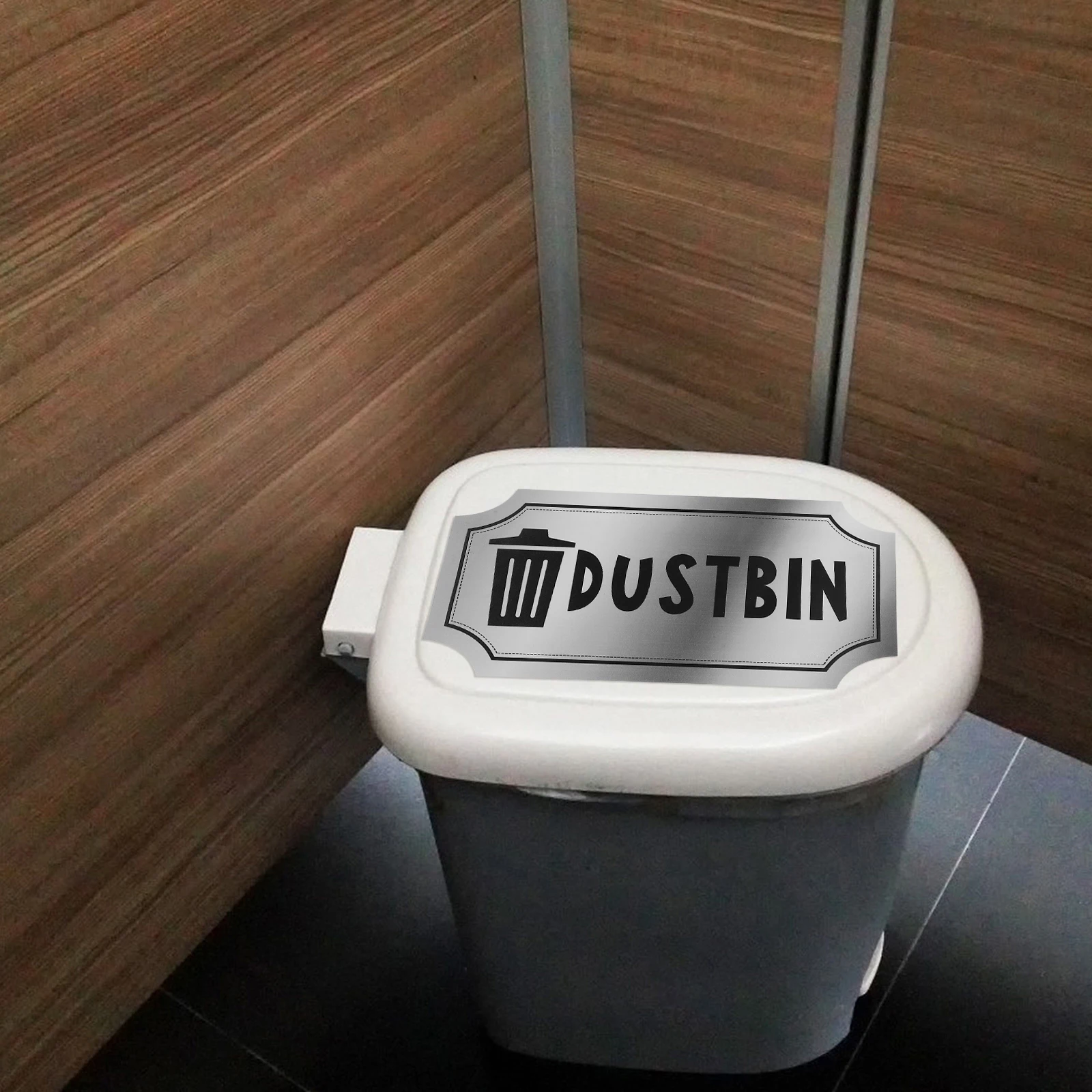 

1 set Trash Can Stickers PVC Self Adhesive Kitchen Rubbish Bin Recycling Labels Garbage Recycle Sign Easy Removal Clean